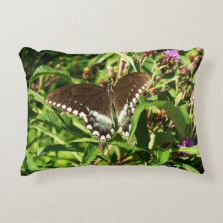Cojín Decorativo Fotografía de la naturaleza de la mariposa de cola