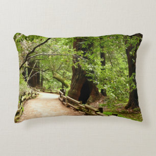 Cojín Decorativo Fotografía de la Naturaleza del Sendero de Muir Wo