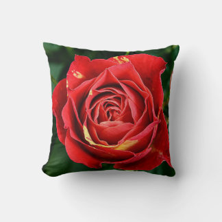 Cojín Decorativo Fotografía de Rosa Roja