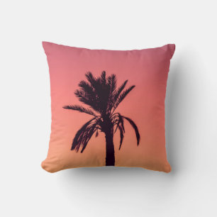 Cojín Decorativo Fotografía de silueta de palmera