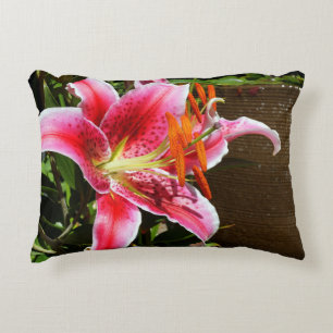 Cojín Decorativo Fotografía de Stargazer Lily