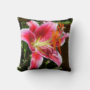 Cojín Decorativo Fotografía de Stargazer Lily
