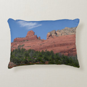 Cojín Decorativo Fotografía de Steamboat Rock en Sedona Arizona