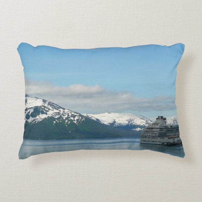 Cojín Decorativo Fotografía de viajes de crucero en Alaska (Anverso)