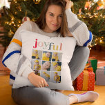 Cojín Decorativo Fotografía del Collage | Colorido y alegre regalo<br><div class="desc">Fotografía del Collage | Colorido y alegre regalo de vacaciones</div>