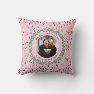 Cojín Decorativo Fotografía floral rosa MOM