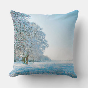 Cojín Decorativo Fotografía - hermoso Parque Invierno + tus ideas