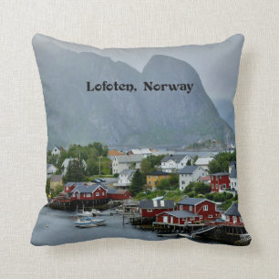 Cojín Decorativo Fotografía paisajística de Lofoten, Noruega