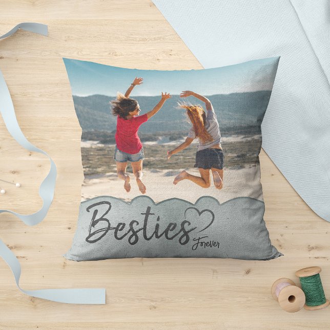 Cojín decorativo fotográfico Besties Forever (Subido por el creador)