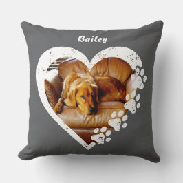 Cojín decorativo fotográfico de Mascota repugnante