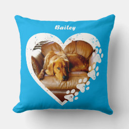 Cojín decorativo fotográfico de Mascota repugnante