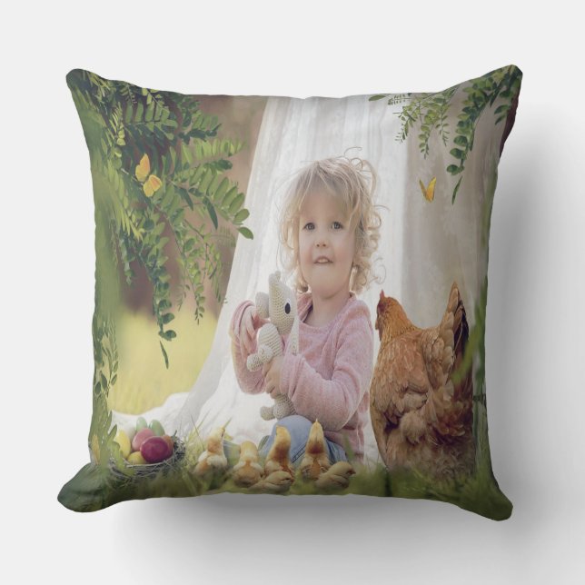 Cojín decorativo fotográfico personalizado de Pasc (Anverso)