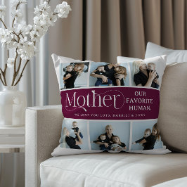 Cojín Decorativo Fotorretrato sentimental Colage Recuerdo para mamá