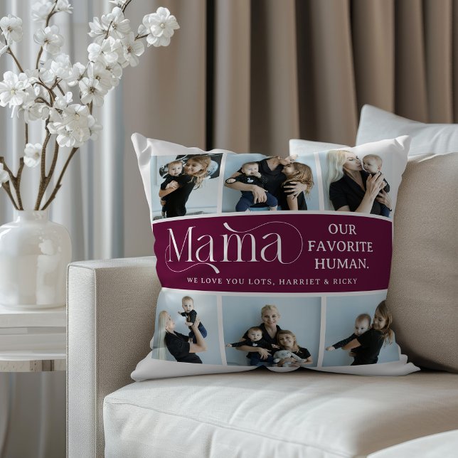 Cojín Decorativo Fotorretrato sentimental para mamá  (Subido por el creador)