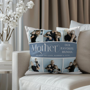 Cojín Decorativo Fotorretrato sentimental para mamá como regalo