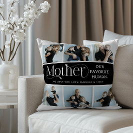 Cojín Decorativo Fotorretrato sentimental para regalo de mamá