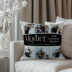 Cojín Decorativo Fotorretrato sentimental para regalo de mamá