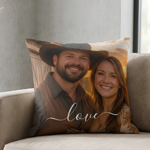 Cojín Decorativo Fotos de doble cara con pie personalizado