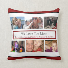 Cojín Decorativo Fotos de familia personalizadas