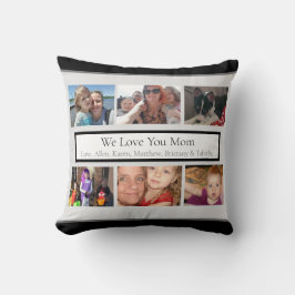 Cojín Decorativo Fotos de familia personalizadas