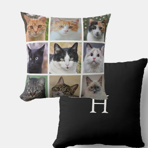 Cojín Decorativo Fotos de gatos personalizables modernas 