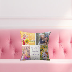 Cojín Decorativo Fotos de las hijas pequeñas Personalizado Regalo d