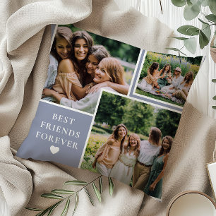 Cojín Decorativo Fotos de moda y citas de Bestie para los mejores a