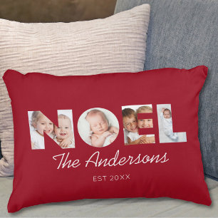 Cojín Decorativo Fotos de Noel de Navidades Personalizados