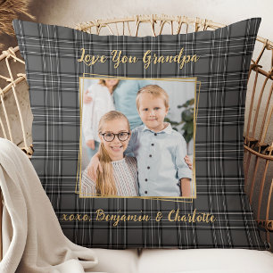 Cojín Decorativo Fotos de oro personalizadas en el Personalizado de