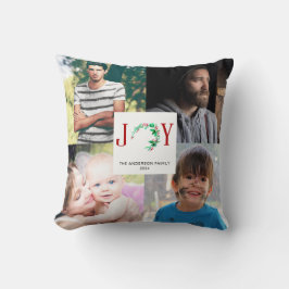 Cojín Decorativo Fotos familiares de JOY Navidades Collage de fotos