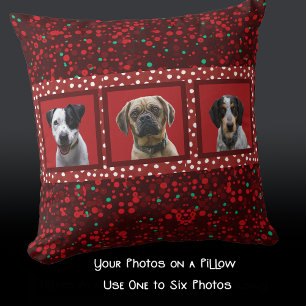 Cojín Decorativo Fotos Mascotas personalizadas Perro Mamá Abuela Bo