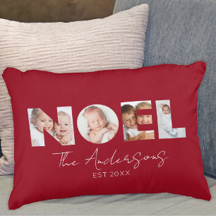 Cojín Decorativo Fotos personalizadas de Navidad Noel 