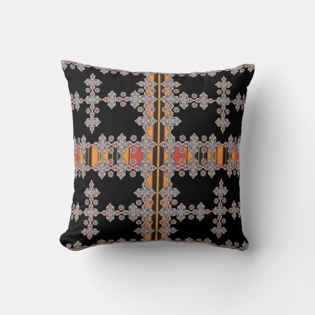COJÍN DECORATIVO FOUDA DE LA ROBE KABYLE AMAZIGH (Anverso)