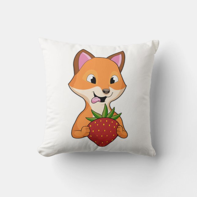 Cojín Decorativo Fox con fresa (Anverso)
