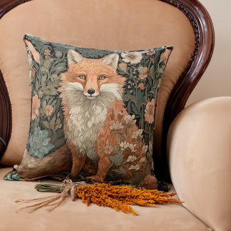 Cojín Decorativo Fox en el jardín de otoño