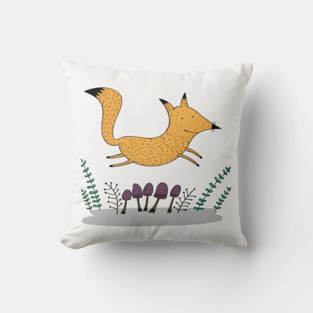 Cojín Decorativo Fox Jump (Anverso)