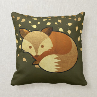 Cojín Decorativo Fox lindo del otoño