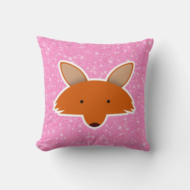 Cojín Decorativo Fox Purpurina (Anverso)