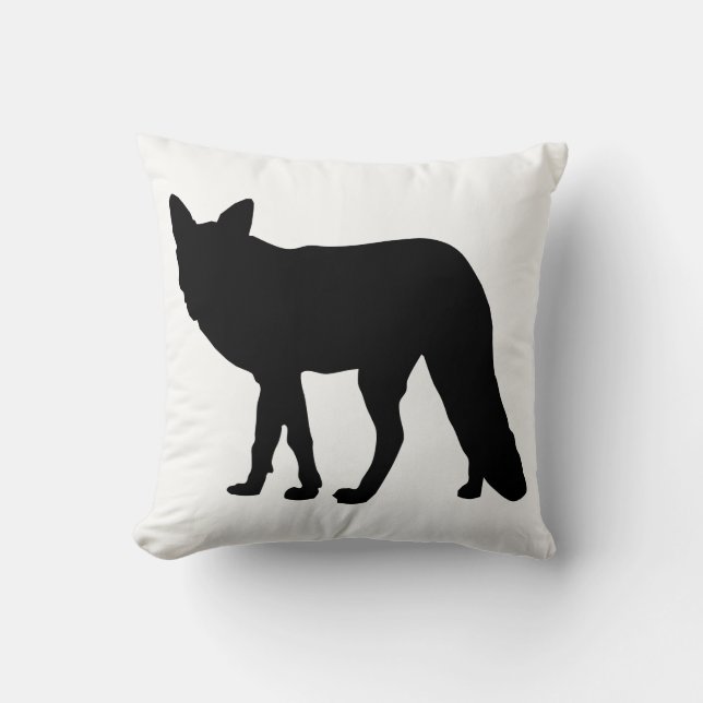Cojín Decorativo Fox Silhouette (Anverso)