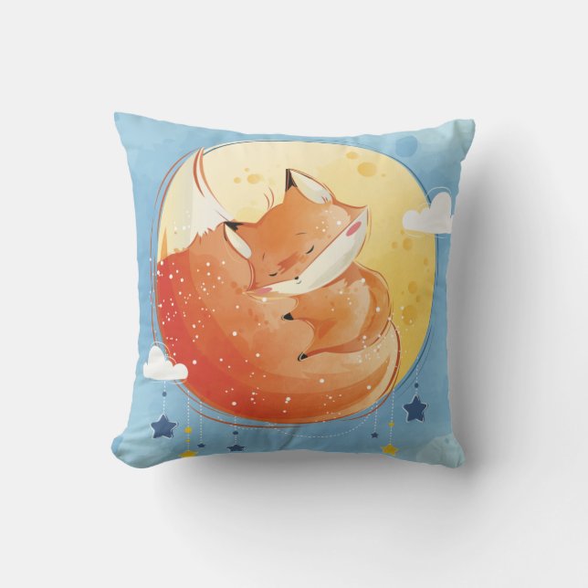 Cojín decorativo Fox Sleepy (Anverso)