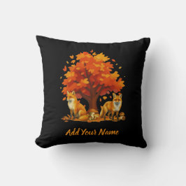 Cojín Decorativo Foxes Throw Pillow