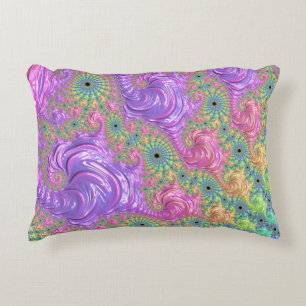 Cojín Decorativo Fractal arcoiris