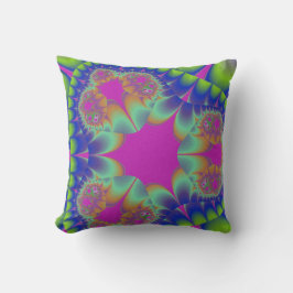 Cojín Decorativo Fractal Cactus Bloom