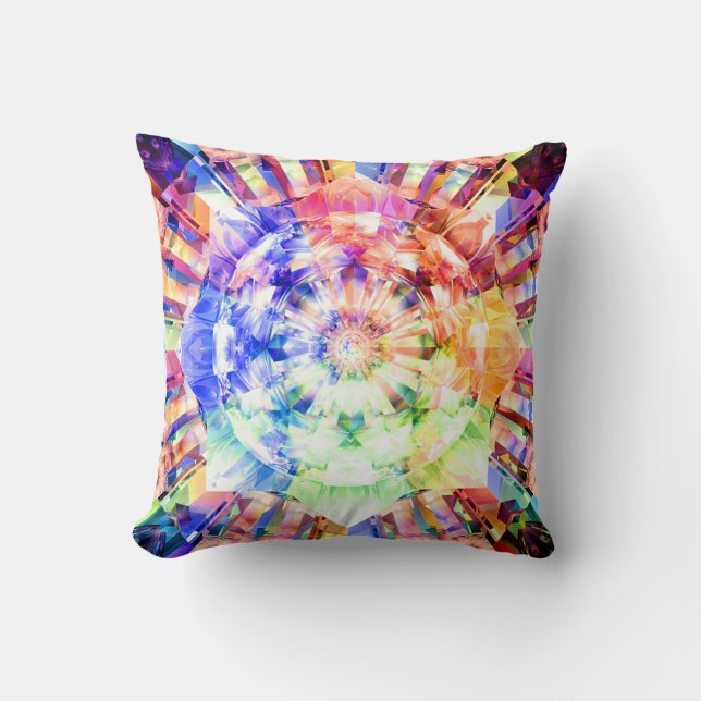 Cojín Decorativo Fractal del espectro (Anverso)