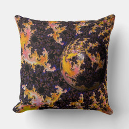 Cojín Decorativo Fractal Firestorm Sphere