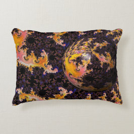 Cojín Decorativo Fractal Firestorm Sphere