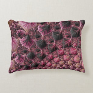 Cojín Decorativo Fractal rosa