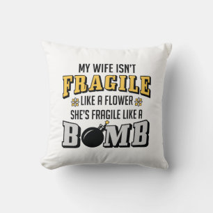 Cojín Decorativo Frágil como bomba