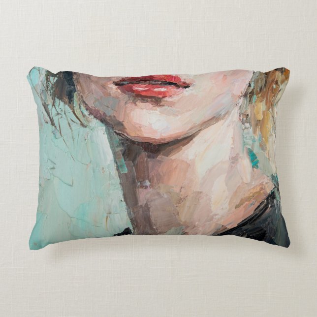 Cojín Decorativo Fragmento de la pintura artística. Retrato de un c (Anverso)