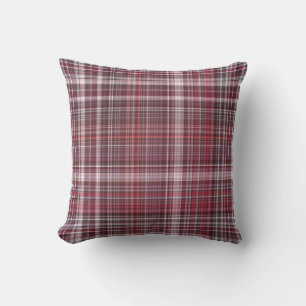 Cojín Decorativo Frambuesas silvestres Crimson Red Plaid